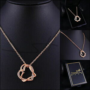 yzANZT[@lbNXgE`F[sNS[hXtXL[WGP[Xcadena amp; remolque corazn, regalo damas, oro rosa, swarovski cristales, en estuche