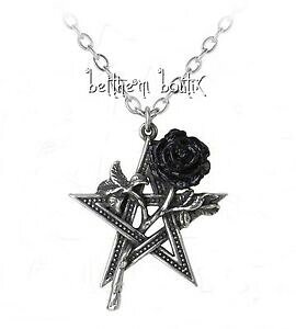 �y���������z�A�N�Z�T���[�@�l�b�N���X�S�X���b�N���[�Ygoth alchemy collier chaine amp; pendentif pentagramme rose pentagram gothique