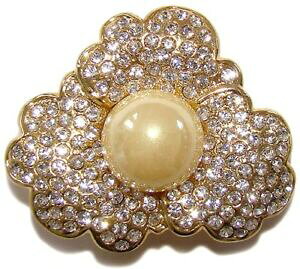 �y���������z�A�N�Z�T���[�@�l�b�N���X�u���[�`�p�[���u���[�`�p�[��broche fleur orne de perle cadeau femme broche forme fleur strass et perle