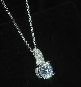 �y���������z�A�N�Z�T���[�@�l�b�N���X�l�b�N���X�z���C�g�S�[���hmujer collar cadena cristal oro blanco chapado joya plata idea de regalo