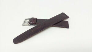 �y���������z�A�N�Z�T���[�@�l�b�N���X�{���h�[�u���X���b�gbracelet montre en lzard modle classique bordeaux18mm