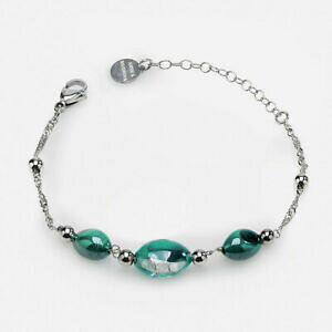 �y���������z�A�N�Z�T���[�@�l�b�N���X���C���f�B�����[�mbracciale donna antica murrina venezia line br780a08 vetro di murano