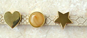 【送料無料】アクセサリー ネックレスホーンレーダーカボションブレスレットゴールドベージュcuerno bffelhorn cabochon echt leder reptil doblemente pulsera beige oros nuevo