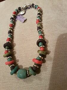 yzANZT[@lbNXlbNXfB[Xseoras de la alta calidad de cuero collar joyera ciclon amp; plata plateado bnwt nuevo