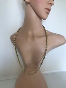 yzANZT[@lbNXllbNXmonet 2 color dorado pesado y muy largo collar 28