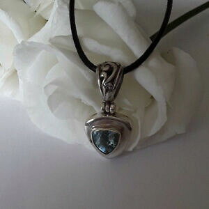 �y���������z�A�N�Z�T���[�@�l�b�N���X�N���G�C�V�����A���W�F���g�I���kagnes creations sympa pendentif femme tendance argent 925 orn topaze bleue