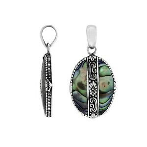�y���������z�A�N�Z�T���[�@�l�b�N���X�y���_���g�V���o�[�A���r�V�F��colgante de plata de ley con concha de abuln ap6266ab