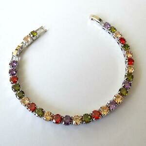 yzANZT[@lbNXejXAWFgr[jmmAWXgbracciale tennis donna colore argento rubini ametista 5 mm 20 17,5 cm 430 bb