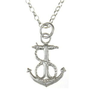 yzANZT[@lbNXX^[OVo[AJ[lbNXy_g{bNXplata de ley ancla collar colgante con 457cm collar amp; caja de regalo