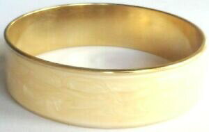 【送料無料】アクセサリー ネックレスベージュブレスレットビンテージbracelet bijou vintage rigide en cuivre et maux beige large *3427