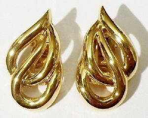 yzANZT[@lbNXNbvre[W@h[boucles doreilles clips bijou vintage sign vendome couleur or poli * 4437