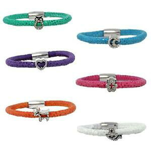 �y���������z�A�N�Z�T���[�@�l�b�N���X�I�[�K�X�^�f�o���t�H�[�J�������Ybracciale razza augusta de carolis 1 filo colori vari con charm e cristalli