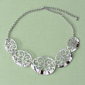 【送料無料】アクセサリー　ネックレスコリアーカラーシルバーネックレスチェーンアンカーnuevo 40cm7, 5cm collier color plata filigrana anclaje collar cadena noble