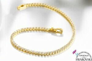 yzANZT[@lbNXejX_ktS[hXtXL[bracciale tennis da uomo o donna oro giallo 18 kt cristalli swarovski swteog19