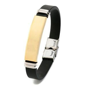 yzANZT[@lbNX^CvX`[uXbguXbgNXvpara hombres pulsera brazalete tipo esposa acero pliegue sobre broche de oro plata negro pulsera