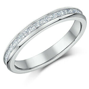 yzANZT[@lbNXt`^OJbg3mm titanio completo anillo de la eternidad corte princesa cz anillo de compromiso de boda