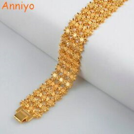 【送料無料】アクセサリー　ネックレスゴールドカラーブレスレットエチオピアanniyo 21cm width bracelet for womenmen gold color amp; copper ethiopian jewe