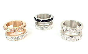 yzANZT[@lbNXXeXX`[OfBS[hXpR[V[Yanillo de acero inoxidable seora 12mm plata rosegold gold 3 series pedrera