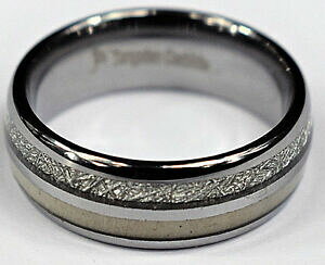 yzANZT[@lbNX^OXe^OXeJ[oChOanillo de boda de hombre de carburo de tungsteno tungsteno anillo meteorito incrustacin de cuernos de