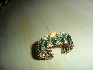 yzANZT[@lbNXWbh_bracciale rigido modello schiava da polso modello 14 strass toni del verde