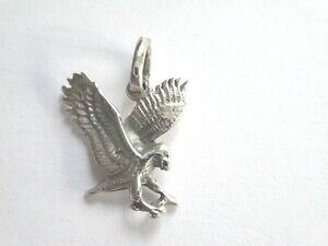 �y���������z�A�N�Z�T���[�@�l�b�N���X�A���W�F���g�}�b�V�t�G�O��pendentif en argent massif aigle avec chaine argent erte