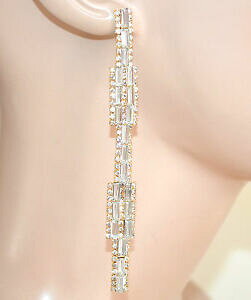 �y���������z�A�N�Z�T���[�@�l�b�N���X�S�[���horecchini cristalli oro pendenti lunghi donna strass eleganti cerimonia l10