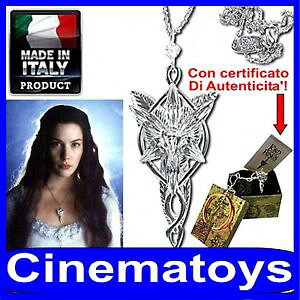 �y���������z�A�N�Z�T���[�@�l�b�N���X�C���y���_���g�X�e��il signore degli anelli ciondolo arwen pendant stella del vespro con certificato