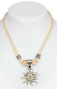 【送料無料】アクセサリー ネックレスimprovisar cadena con 2 veces cordel y edelweiss 127029196 beige