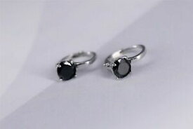 【送料無料】アクセサリー　ネックレスイヤリングシルバーpendientes pendientes cz redondo negro plata 925 boda cy10