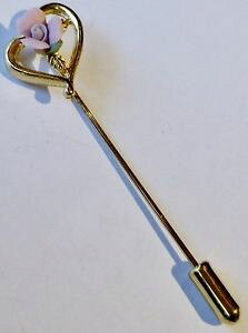 yzANZT[@lbNXV|[re[WN[pic pingle chapeau cravate vintage couleur or cur avec rose porcelaine 1660