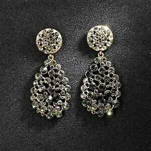 yzANZT[@lbNXt@bVNX^O[y_ggboucle doreilles fashion clou dor gris cristal grosse goutte pendant retro x5