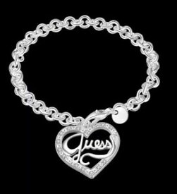 【送料無料】アクセサリー　ネックレスブレスレットシルバーブレスレットシルバースターリングシルバーguess pulsera love corazn brazalete silver plata pedrera 925 sterling plata