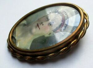 yzANZT[@lbNXu[`|gtHgBe[Wancienne broche couleur vieil or porte photo pingle pompe bijou vintage 5026