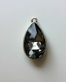 【送料無料】アクセサリー　ネックレスビンテージフォームクリスタルrare pendentif vintage forme goutte deau cristal brillant scintillant , 20x30mm