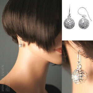�y���������z�A�N�Z�T���[�@�l�b�N���X�A���W�F���g�O���[�uboucles doreilles globe en argent 925 neuves