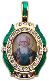 【送料無料】アクセサリー　ネックレスサンサンセルジュmedaille saint serge de radonge, pendentif religieux bijou chrtien saint serge