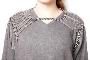 yzANZT[@lbNXfB[XVbNVo[lbNX`F[}bgseoras maravilloso debe tener chic mate plata cadena collar de hombrodel cuerpo t361