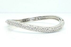 yzANZT[@lbNXNX^Vo[g[JtuXbgcCXgbrillante cristal tono plata pulsera brazalete trenzado de 7