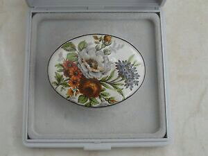 �y���������z�A�N�Z�T���[�@�l�b�N���X�u���[�`�r���e�[�W�v�����g�G�i����precioso broche vintage metal esmalte flores impresin