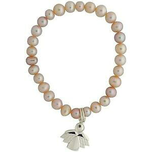 yzANZT[@lbNXsN`uXbgr[Yjo for girls rosa de agua dulce perla cultivada 45mm angel pulsera con dijes