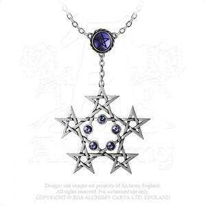 yzANZT[@lbNXSVbNoCIbgNX^y_glbNXX^btestao alquimia gtica violeta cristal pentagramatron pentagrama colgante collar