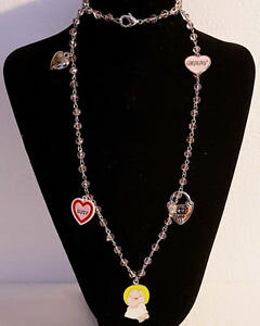 yzANZT[@lbNX[UNI[y_gsusanna tutta pannacollana con swarovsky rosa e ciondolo a cuore love cm 85