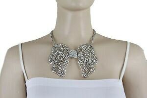 �y���������z�A�N�Z�T���[�@�l�b�N���Xpara dama,de plata cadena metal moda joyera conjunto collar colgante lazo cinta