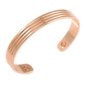�y���������z�A�N�Z�T���[�@�l�b�N���X�u���X���b�g�u���X���b�g�T�C�Yhombres mujeres brazalete pulsera magntica de cobre con dos imanes ajustable talla 7 12