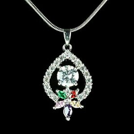 【送料無料】アクセサリー　ネックレスペンダントネックレスチェーンガラスseora mujeres collar cadena colgante corazn de la flor pedrera cristal color plata