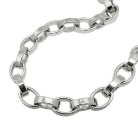 【送料無料】アクセサリー　ネックレスアンカーチェーンネックレスステンレススチール6,4mm collar cadena de ancla ovalo , acero inoxidable brillante hombre, 50cm