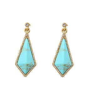 yzANZT[@lbNXNbvA[fRS[h^[RCYhbvpendienteorejas clips on dorado art deco gota diementine turquesa matrimonio