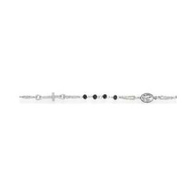 【送料無料】アクセサリー　ネックレスアーメンブレスレットシルバーオニキスpulsera amen rosario brobnz3 plata negro onix