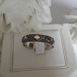 �y���������z�A�N�Z�T���[�@�l�b�N���X���[�h�A���W�F���gagnes creations bague moderne mode anneau argent 925 amp; or taille 63