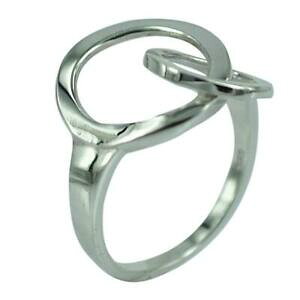 �y���������z�A�N�Z�T���[�@�l�b�N���X�V���o�[�����O�����Oanillo de plata ring 925er sterling plata seora joyas anillos dos crculos que funcionan conjuntamente